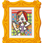 ピカソ風の絵画